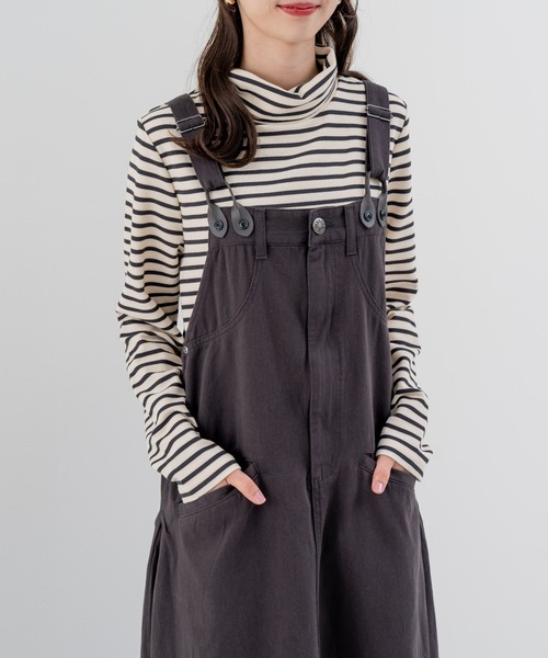 refinedworks（リファインドワークス）の「【refinedworks】秋カラー が魅力的な サロペットスカート！（サロペット/オーバーオール・レディース・ベージュ/カーキ/チャコールグレー・FREE）」の22枚目の写真