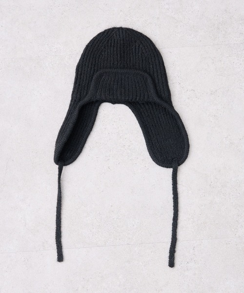 CIAOPANIC TYPY（チャオパニックティピー）の「耳付きあったかニット帽（ニットキャップ/ビーニー・レディース・グレー/オフホワイト/ブラック/ブラウン・ONE SIZE）」の9枚目の写真