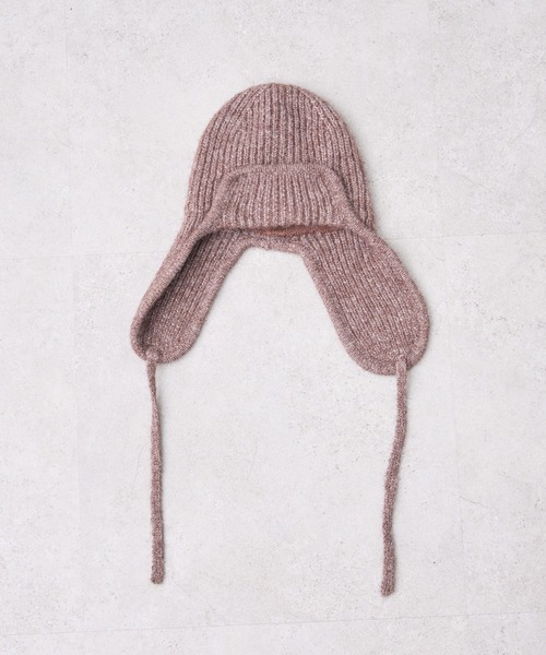 CIAOPANIC TYPY（チャオパニックティピー）の「耳付きあったかニット帽（ニットキャップ/ビーニー・レディース・グレー/オフホワイト/ブラック/ブラウン・ONE SIZE）」の13枚目の写真