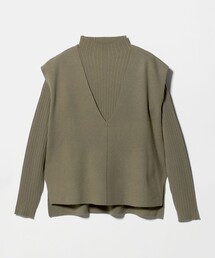 ベスト＋ハイネックニット ‐ウォッシャブル‐＜A DAY IN THE LIFE＞
