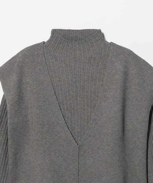 A DAY IN THE LIFE UNITED ARROWS(アデイインザライフユナイテッドアローズ)の「ベスト+ハイネックニット ‐ウォッシャブル‐<A DAY IN THE LIFE>(ニット/セーター・レディース・オリーブ/ナチュラル/グレー系/ネイビー・FREE)」の12枚目の写真
