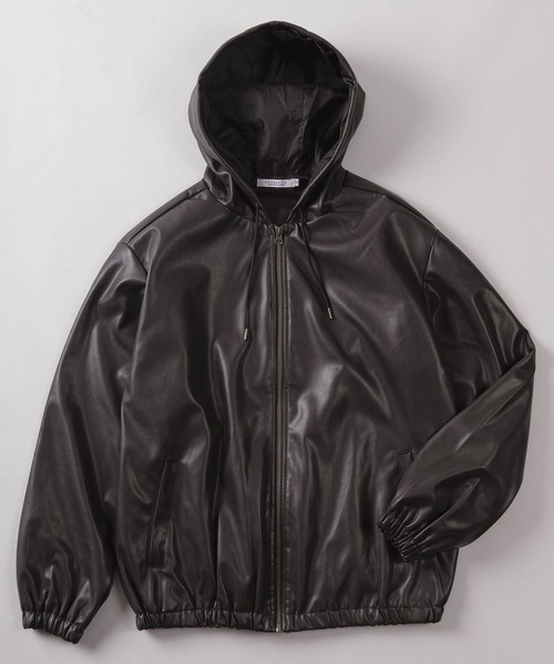 美品✨️モラビト　ブルゾン　フード　ダブルジッパー　ブラック　38 美品✨️モラビト ブルゾン フード ダブルジッパー ブラック 38