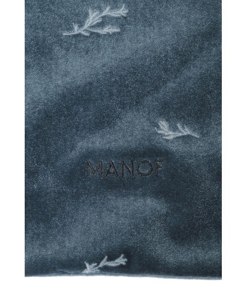 MANOF（マノフ）の「VELOUR EMBROIDERY TOTE BAG（トートバッグ・レディース・ブルー/ブラウン・FREE）」の10枚目の写真
