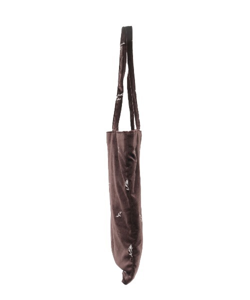 MANOF（マノフ）の「VELOUR EMBROIDERY TOTE BAG（トートバッグ・レディース・ブルー/ブラウン・FREE）」の14枚目の写真
