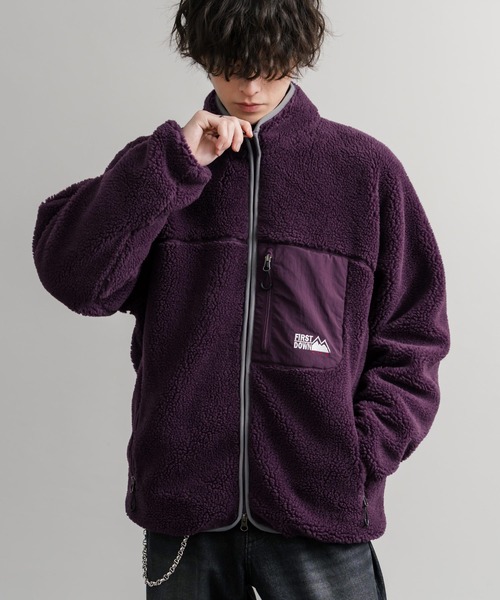 セール】FIRST DOWN ファーストダウン BOA FLEECE JKT ロゴ刺繍