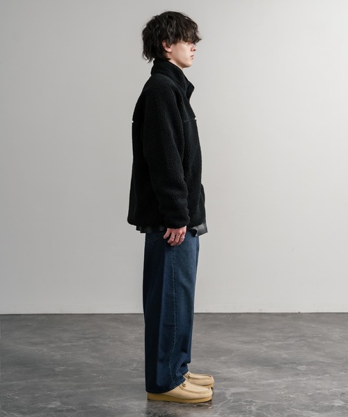 セール】FIRST DOWN ファーストダウン BOA FLEECE JKT ロゴ刺繍