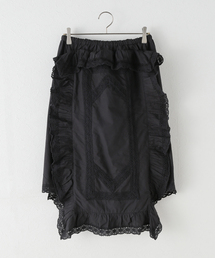 クリンクルクリンクルクリンクル　フリンジスカート　黒 crinkle crinkle crinkle / クリンクル クリンクル クリンクル