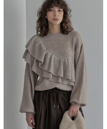 [2025AW COLLECTION]アシメフリルニットプルオーバー