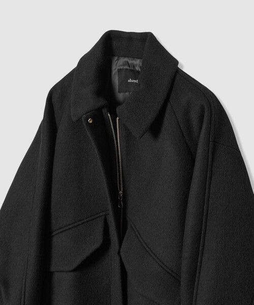 allureville（アルアバイル）の「ウールモッサステンカラーブルゾン（ブルゾン・レディース・ブラック/モカ・2）」の10枚目の写真