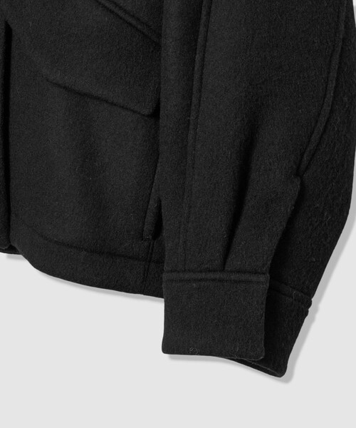 allureville（アルアバイル）の「ウールモッサステンカラーブルゾン（ブルゾン・レディース・ブラック/モカ・2）」の12枚目の写真