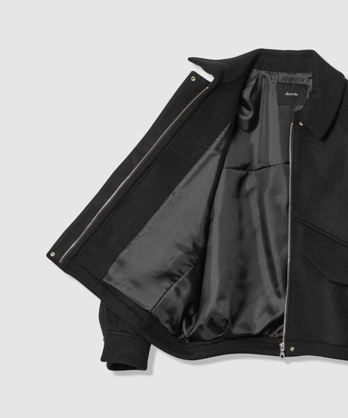 allureville（アルアバイル）の「ウールモッサステンカラーブルゾン（ブルゾン・レディース・ブラック/モカ・2）」の14枚目の写真