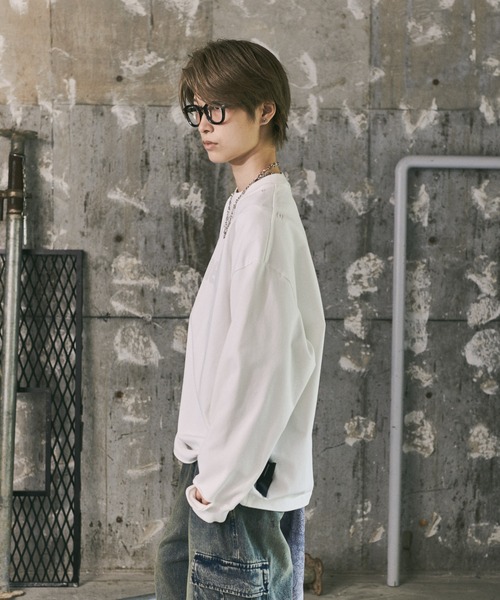 ILL'S(イルズ)の「ダメージ加工 ヘビーウェイトプリントT(Tシャツ/カットソー・メンズ・ホワイト/ブラック/イエロー・L/M)」の21枚目の写真