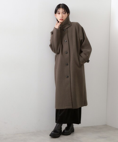 THE SHOP TK (ザ ショップ ティーケー )の「ジャージメルトンスタンドカラーコート(その他アウター・レディース・スミクロ/ブラウン系その他・12/13)」の14枚目の写真