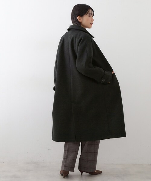 THE SHOP TK (ザ ショップ ティーケー )の「ジャージメルトンスタンドカラーコート(その他アウター・レディース・スミクロ/ブラウン系その他・12/13)」の11枚目の写真