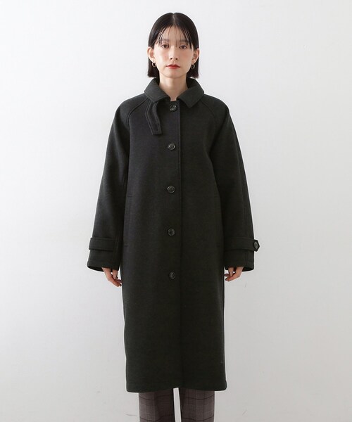 THE SHOP TK (ザ ショップ ティーケー )の「ジャージメルトンスタンドカラーコート(その他アウター・レディース・スミクロ/ブラウン系その他・12/13)」の6枚目の写真