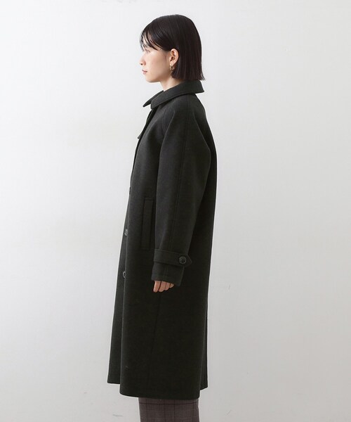 THE SHOP TK (ザ ショップ ティーケー )の「ジャージメルトンスタンドカラーコート(その他アウター・レディース・スミクロ/ブラウン系その他・12/13)」の5枚目の写真