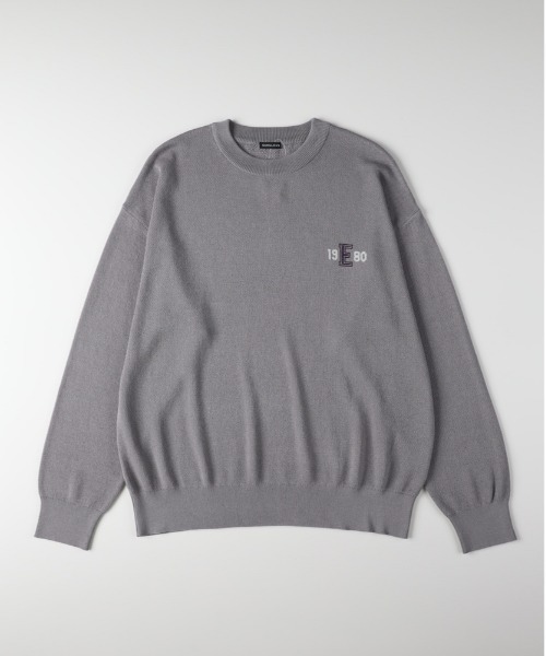 Right-on（ライトオン）の「Other(ソノタ)【メンズ】ジャガードバックロゴプルオーバーセーター（ニット/セーター・メンズ・ネイビー/ブラック/グレー・M/L/XL）」の4枚目の写真