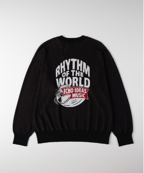 Right-on（ライトオン）の「Other(ソノタ)【メンズ】ジャガードバックロゴプルオーバーセーター（ニット/セーター・メンズ・ネイビー/ブラック/グレー・M/L/XL）」の17枚目の写真