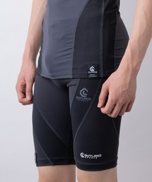 TETE（テット）の「【TETE SELECTION】骨盤矯正コンプレッションハーフスパッツ/スポーツインナー 加圧シャツ ストレッチ ラグラン トレーニング ランニング ジム（スポーツグッズ）」