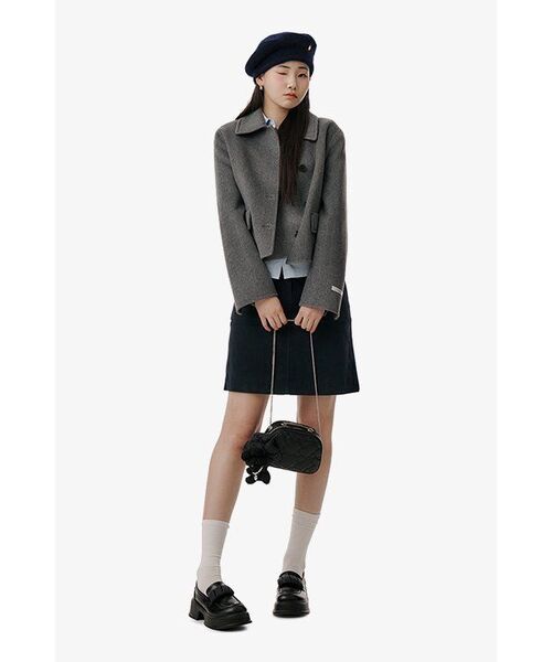 MUSINSA STANDARD WOMAN（ムシンサスタンダードウーマン）の「ウィメンズスリムフィットシャツ[スカイブルー]（シャツ/ブラウス・レディース・その他・LARGE/X-SMALL/SMALL/MEDIUM）」の4枚目の写真