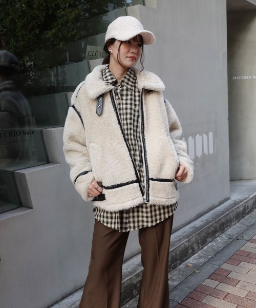 CORNERS(コーナーズ)の「ボアキャップ(キャップ・レディース・アイボリー/ベージュ/ブラック・FREE)」の15枚目の写真