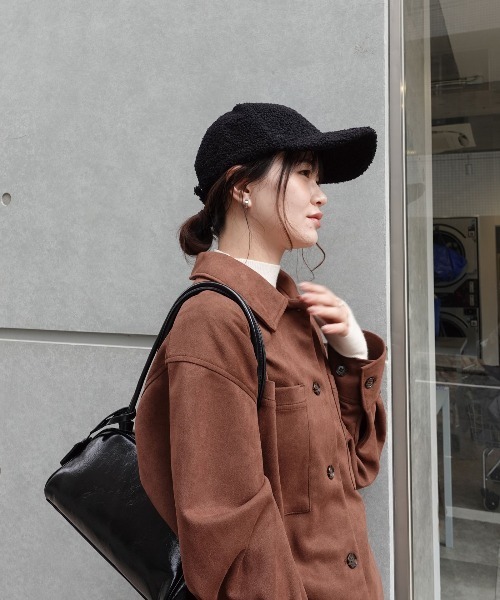 CORNERS(コーナーズ)の「ボアキャップ(キャップ・レディース・アイボリー/ベージュ/ブラック・FREE)」の13枚目の写真