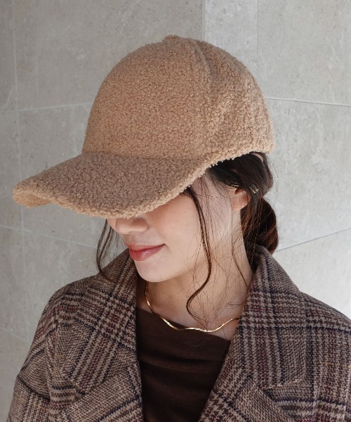 CORNERS(コーナーズ)の「ボアキャップ(キャップ・レディース・アイボリー/ベージュ/ブラック・FREE)」の11枚目の写真