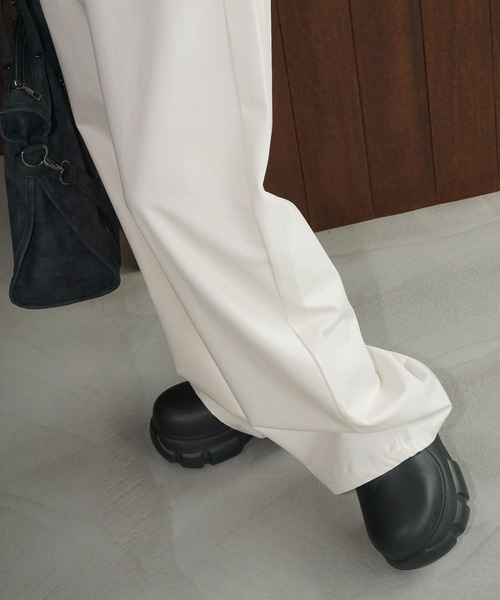 chuclla（チュクラ）の「タックボリュームイージーパンツ chw25a125（スラックス・レディース・ホワイト/ベージュ・M/S）」の20枚目の写真