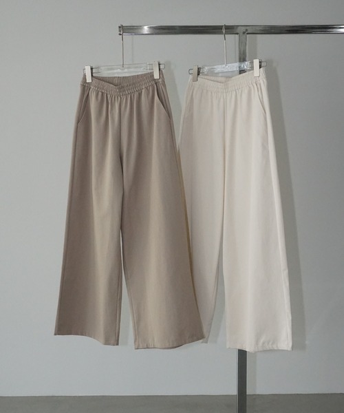 chuclla（チュクラ）の「タックボリュームイージーパンツ chw25a125（スラックス・レディース・ホワイト/ベージュ・M/S）」の21枚目の写真