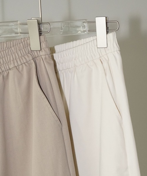 chuclla（チュクラ）の「タックボリュームイージーパンツ chw25a125（スラックス・レディース・ホワイト/ベージュ・M/S）」の3枚目の写真