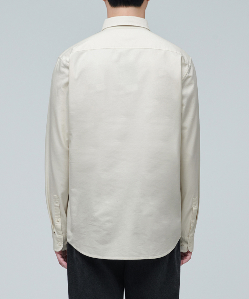 MUSINSA STANDARD（ムシンサスタンダード）の「ベーシックオックスフォードシャツ[クリーム]（シャツ/ブラウス・メンズ・その他・XXX-LARGE/SMALL/MEDIUM/LARGE/X-LARGE/XX-LARGE）」の16枚目の写真