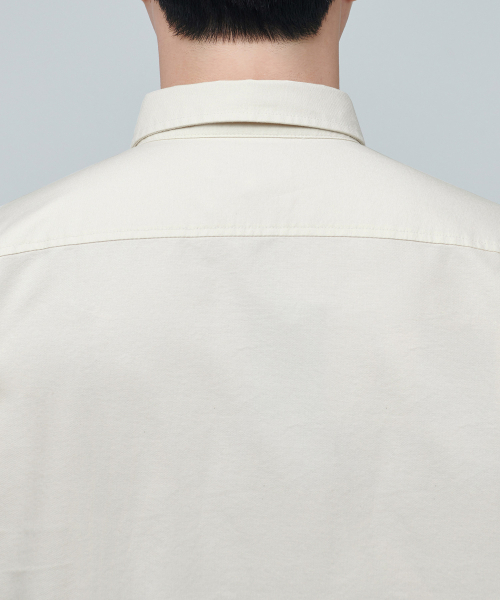 MUSINSA STANDARD（ムシンサスタンダード）の「ベーシックオックスフォードシャツ[クリーム]（シャツ/ブラウス・メンズ・その他・XXX-LARGE/SMALL/MEDIUM/LARGE/X-LARGE/XX-LARGE）」の3枚目の写真