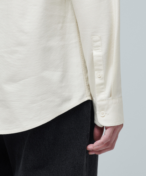 MUSINSA STANDARD（ムシンサスタンダード）の「ベーシックオックスフォードシャツ[クリーム]（シャツ/ブラウス・メンズ・その他・XXX-LARGE/SMALL/MEDIUM/LARGE/X-LARGE/XX-LARGE）」の5枚目の写真