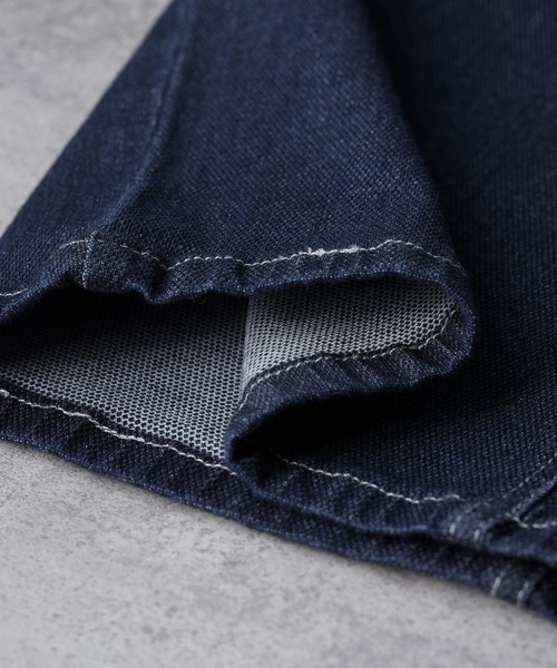 reca（レカ）の「ストレッチデニムカーブパンツ（デニムパンツ・レディース・ネイビー/ライトブルー/グレー・M/L/LL）」の8枚目の写真