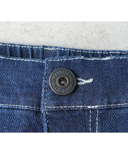 reca（レカ）の「ストレッチデニムカーブパンツ（デニムパンツ・レディース・ネイビー/ライトブルー/グレー・M/L/LL）」の11枚目の写真