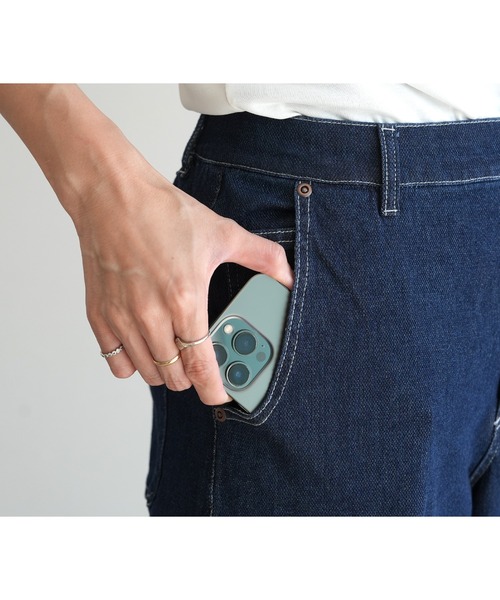 reca（レカ）の「ストレッチデニムカーブパンツ（デニムパンツ・レディース・ネイビー/ライトブルー/グレー・M/L/LL）」の13枚目の写真