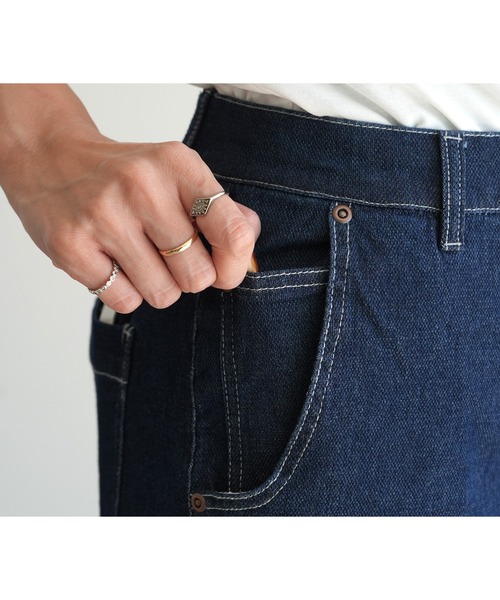 reca（レカ）の「ストレッチデニムカーブパンツ（デニムパンツ・レディース・ネイビー/ライトブルー/グレー・M/L/LL）」の14枚目の写真