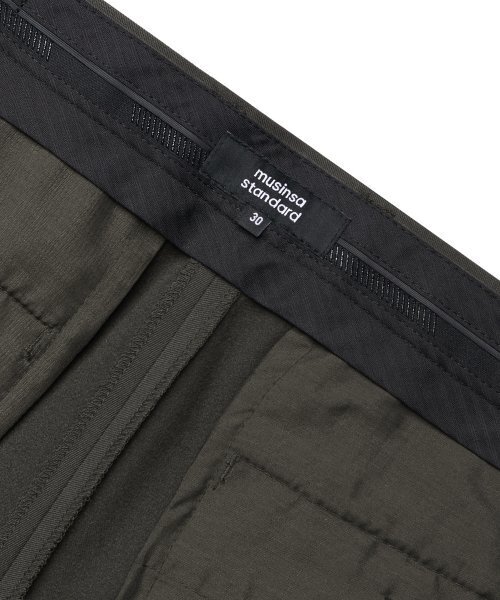 MUSINSA STANDARD（ムシンサスタンダード）の「ヘビーウェイト裏起毛ワイドヒドゥンバンディングスラックス[バンダイクブラウン]（スラックス・メンズ・その他・40/38/36/34/32/30/31/33/26/27/28/29）」の7枚目の写真