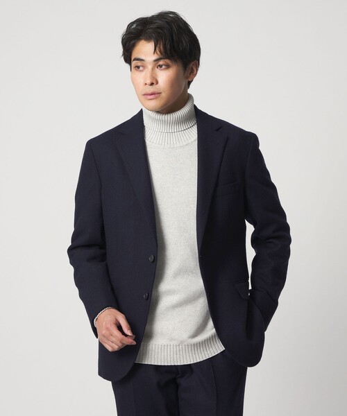 A DAY IN THE LIFE UNITED ARROWS(アデイインザライフユナイテッドアローズ)の「フラノ 2ボタン ジャケット-セットアップ対応-<A DAY IN THE LIFE>(テーラードジャケット・メンズ・グレー系/ライトグレー/ネイビー・M/L/S/XL)」の7枚目の写真