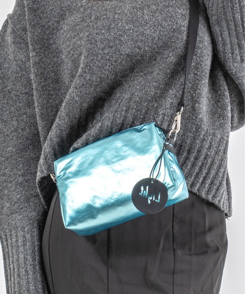 Jack Gomme(ジャックゴム)の「【JACK GOMME】ショルダーバッグ ショルダーポーチ ミニポーチ MINI Sac besace(ショルダーバッグ・レディース・モカ/シルバー/アイボリー/ブラック/ライトブルー/オリーブ/ワインレッド/インディゴブルー・FREE)」の5枚目の写真