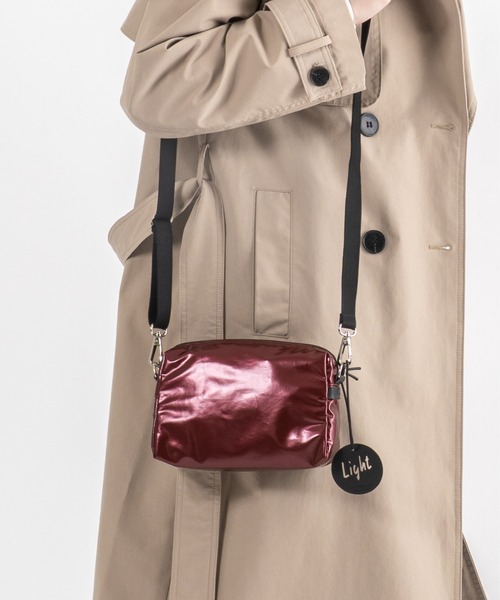 Jack Gomme(ジャックゴム)の「【JACK GOMME】ショルダーバッグ ショルダーポーチ ミニポーチ MINI Sac besace(ショルダーバッグ・レディース・モカ/シルバー/アイボリー/ブラック/ライトブルー/オリーブ/ワインレッド/インディゴブルー・FREE)」の7枚目の写真