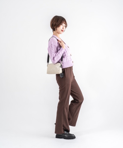 Jack Gomme(ジャックゴム)の「【JACK GOMME】ショルダーバッグ ショルダーポーチ ミニポーチ MINI Sac besace(ショルダーバッグ・レディース・モカ/シルバー/アイボリー/ブラック/ライトブルー/オリーブ/ワインレッド/インディゴブルー・FREE)」の11枚目の写真