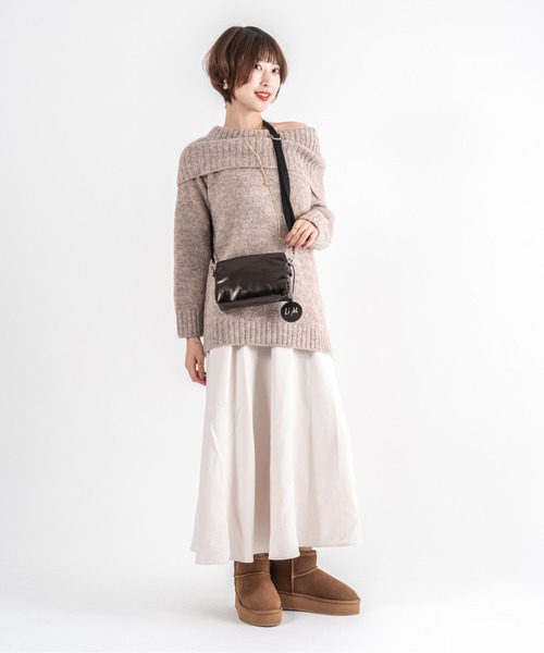 Jack Gomme(ジャックゴム)の「【JACK GOMME】ショルダーバッグ ショルダーポーチ ミニポーチ MINI Sac besace(ショルダーバッグ・レディース・モカ/シルバー/アイボリー/ブラック/ライトブルー/オリーブ/ワインレッド/インディゴブルー・FREE)」の17枚目の写真