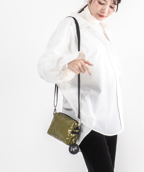 Jack Gomme(ジャックゴム)の「【JACK GOMME】ショルダーバッグ ショルダーポーチ ミニポーチ MINI Sac besace(ショルダーバッグ・レディース・モカ/シルバー/アイボリー/ブラック/ライトブルー/オリーブ/ワインレッド/インディゴブルー・FREE)」の19枚目の写真