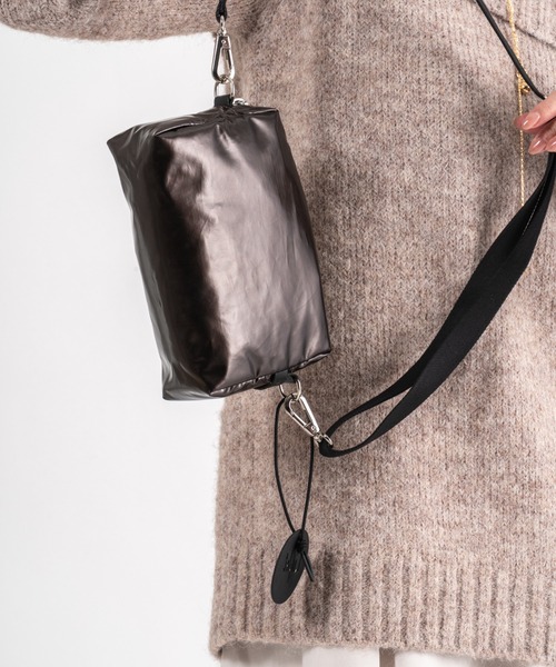 Jack Gomme(ジャックゴム)の「【JACK GOMME】ショルダーバッグ ショルダーポーチ ミニポーチ MINI Sac besace(ショルダーバッグ・レディース・モカ/シルバー/アイボリー/ブラック/ライトブルー/オリーブ/ワインレッド/インディゴブルー・FREE)」の21枚目の写真