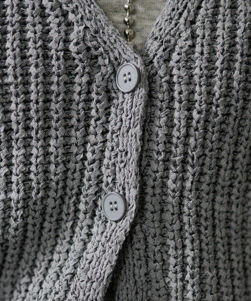 LAULEN(ローレン)の「cotton blend low gauge knit vest /コットンブレンドローゲージニットベスト(ベスト・レディース・ネイビー/グレー/アイボリー・FREE)」の6枚目の写真