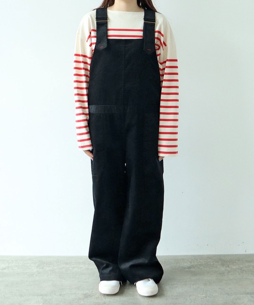 セール】【WEB限定】9Wコーデュロイ オーバーオール（サロペット