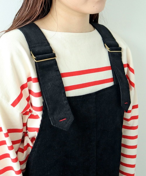 セール】【WEB限定】9Wコーデュロイ オーバーオール（サロペット