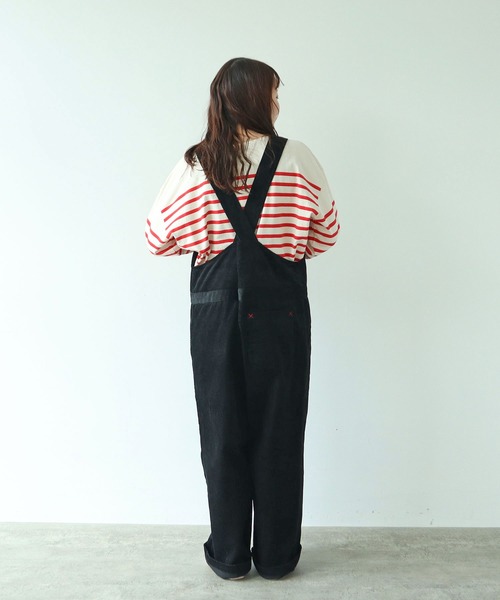 PAR ICI(パーリッシィ)の「【WEB限定】9Wコーデュロイ オーバーオール(サロペット/オーバーオール・レディース・アイボリー/ブラック・FREE)」の15枚目の写真