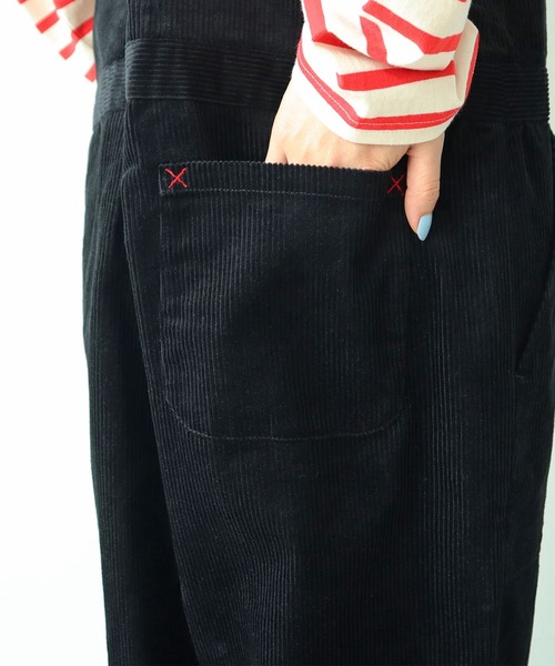 PAR ICI(パーリッシィ)の「【WEB限定】9Wコーデュロイ オーバーオール(サロペット/オーバーオール・レディース・アイボリー/ブラック・FREE)」の19枚目の写真